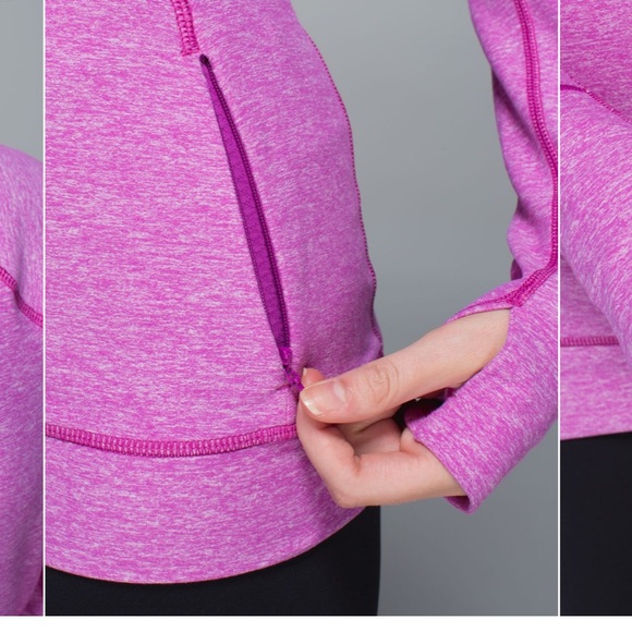 Lululemon Think Fast Heathered Ultra Violet / Ultra Violet sz12 snag on back - Picture 7 of 8